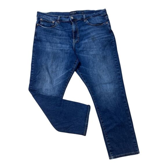 Lucky Brand Jeans Men 38x30 Blue Denim 410 Athletic Straight Medium Wash Stretch - Picture 14 of 14